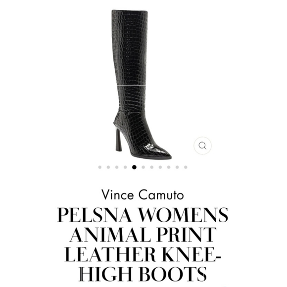 ‼️SOLD‼️⭐️NIB⭐️ Vince Camuto Pelsna Leather Croco Embossed Knee Boots, 6.5 - Picture 1 of 8